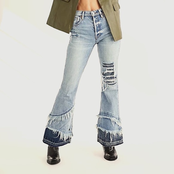 Free People RARE! Bombay jeans sz 25 BNWOT - Picture 1 of 13